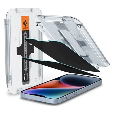 Spigen Glass tR EZ Fit Transparency Sensor Open Privacy 2 Pack - iPhone 14/13 Pro/13