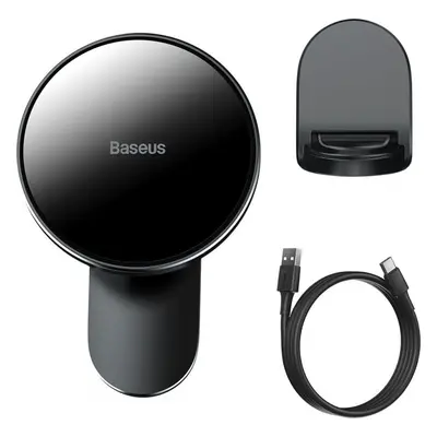 BASEUS WXJN-01 MAGNETIC MAGSAFE WIRELESS CAR CHARGER 15W BLACK