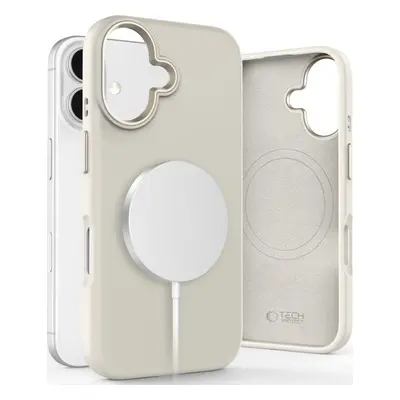 TECH-PROTECT SILICONE PURE MAGSAFE IPHONE 16 COSMIC LATTE