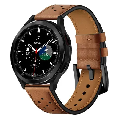 TECH-PROTECT LEATHER SAMSUNG GALAXY WATCH 4 / 5 / 5 PRO / 6 / 7 / FE BROWN