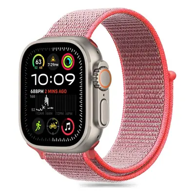 TECH-PROTECT ŘEMÍNEK NYLON APPLE WATCH 6 / 7 / 8 / 9 / 10 / SE (40 / 41 / 42 MM) HOT PINK