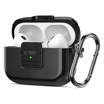 TECH-PROTECT DEFENDER HOOK MAGSAFE APPLE AIRPODS PRO 1 / 2 BLACK