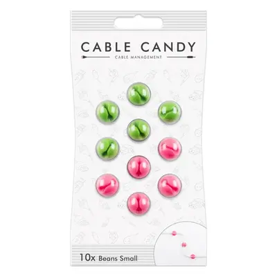 MLINE Kabelový organizér Cable Candy Small Beans, 10 ks, zelený a růžový