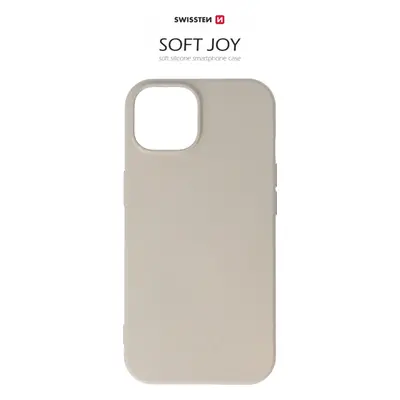 POUZDRO SWISSTEN SOFT JOY PRO APPLE IPHONE 15 KAMENNĚ ŠEDÉ