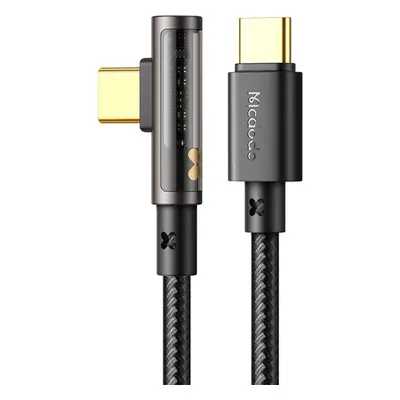 Kabel USB-C na USB-C Prism 90 stupňů Mcdodo CA-3400, 100W, 1,2 m (černý)