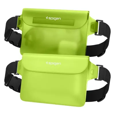 SPIGEN A620 UNIVERZÁLNÍ VODĚODOLNÉ POUZDRO NA PAS (LEDVINKA) WAIST BAG 2-PACK CACTUS GREEN