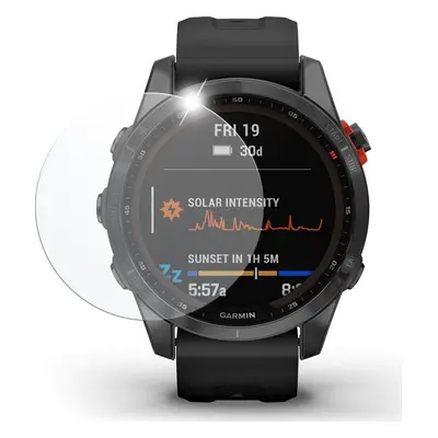 Ochranné tvrzené sklo FIXED pro smartwatch Garmin Fenix 7S Standart Edition, 2ks v balení, čiré