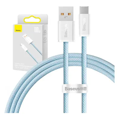 Kabel USB na USB-C Baseus řady Dynamic, 100 W, 1 m (modrý)