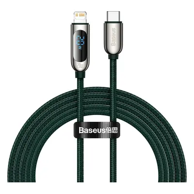 Kabel USB-C pro Lightning Baseus Display, PD, 20W, 2m (zelený)