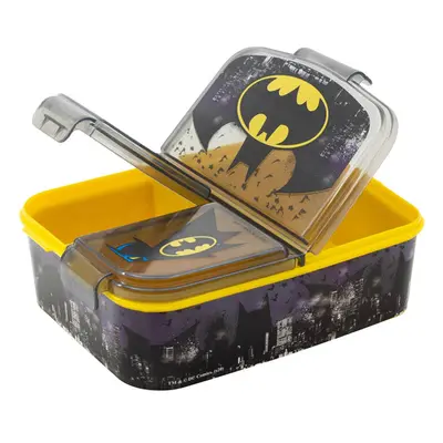 Dětský box na oběd STOR 85520 3 přihrádky Batman (černo-žlutý)