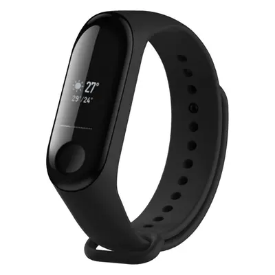 Silikonový řemínek FIXED Silicone Strap pro Xiaomi Mi Band 3/4, černý