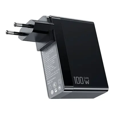 GaN Mcdodo CH-8101 Pro univerzální cestovní nabíječka/adaptér UK/US/EU, 100W, 2xUSB-C, USB-A (če