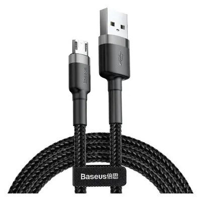 Kabel Baseus Cafule Micro USB 2,4A 1m (šedo-černý)