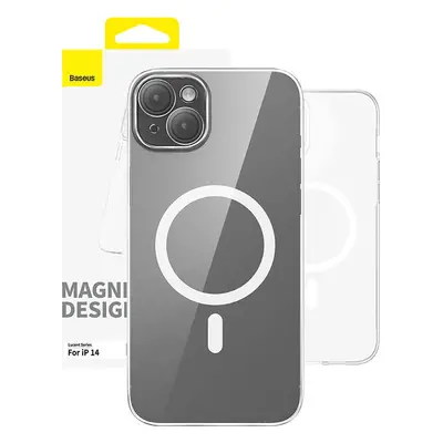 Magnetické pouzdro na telefon pro iP 14 Baseus OS-Lucent Series (čiré)