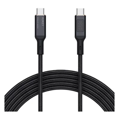 Kabel USB-C na USB-C Aukey CB-MCC101, 100W, 1m (černý)