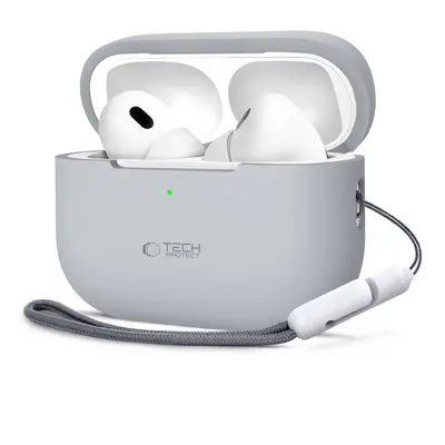 TECH-PROTECT SILICONE APPLE AIRPODS PRO 1 / 2 CRAYON GREY