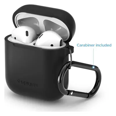 Spigen Silicone case, black - AirPods 1/2019