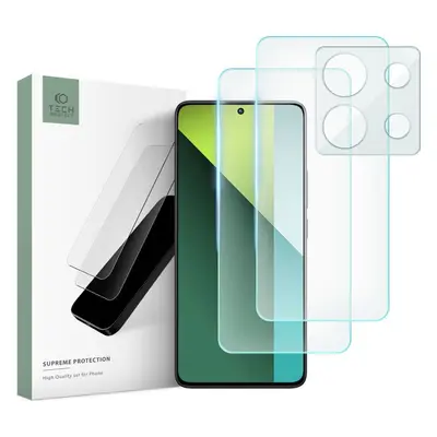 Tvrzené sklo TECH-PROTECT SUPREME SET XIAOMI REDMI NOTE 13 PRO 5G / POCO X6 5G CLEAR