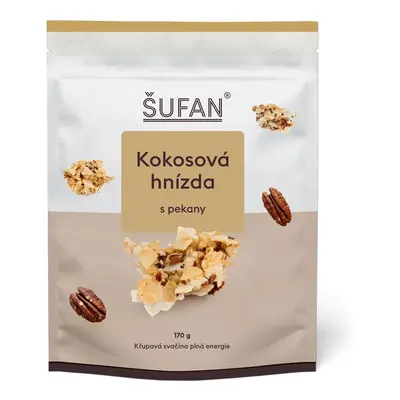 Kokosová hnízda s pekany 170g Šufan