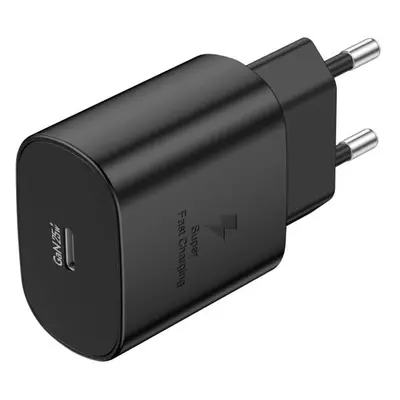 Foneng EU51 USB-C 25W mains charger + USB-C - USB-C cable (black)