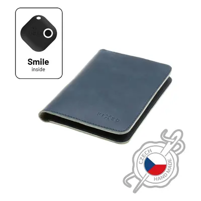 Kožená peněženka FIXED Smile Passport se smart trackerem FIXED Smile PRO, velikost cestovního pa