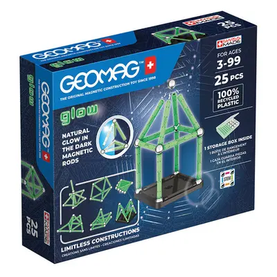 Geomag Glow magnetické kostky 25 kusů GEOMAG GEO-328