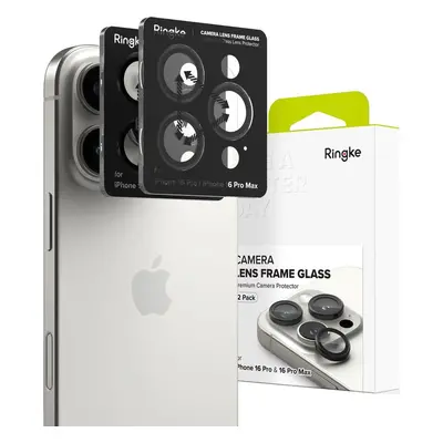 Ochranné sklo čočky objektivu RINGKE CAMERA FRAME PROTECTOR 2-PACK IPHONE 16 PRO / 16 PRO MAX BL