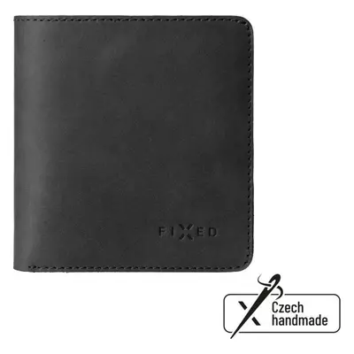 Kožená peněženka FIXED Classic Wallet z pravé hovězí kůže, černá