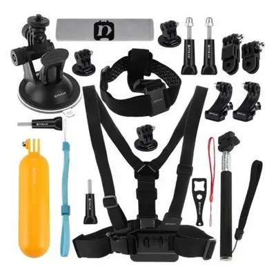 Příslušenství 20v1 Puluz Ultimate Combo Kits pro sportovní kamery GoPro a DJI Osmo Action PKT18