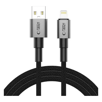 TECH-PROTECT ULTRABOOST DNA LIGHTNING CABLE 15W/2.4A 200CM IRON GREY