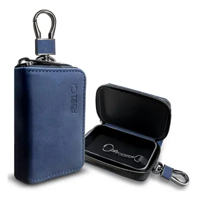 FARADAYOVA KLEC TECH-PROTECT KLR300 POUCH KEYLESS RFID SIGNAL BLOCKER CASE NAVY BLUE