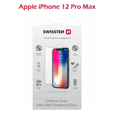 OCHRANNÉ TEMPEROVANÉ SKLO SWISSTEN PRO APPLE IPHONE 12 PRO MAX RE 2,5D