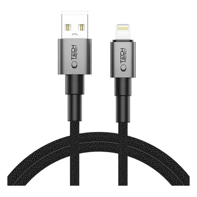 TECH-PROTECT ULTRABOOST DNA LIGHTNING CABLE 15W/2.4A 100CM IRON GREY