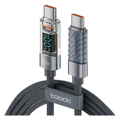 Kabel Toocki Charging Cable USB-C-USB-C, 1m, 100W (Grey)