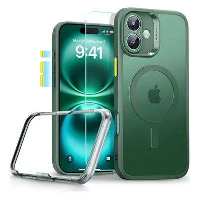 ESR CLASSIC PRO SET HALOLOCK MAGSAFE KRYT A SKLO S APLIKÁTOREM IPHONE 16 FROSTED GREEN