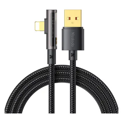 Kabel USB na lightning hranol 90 stupňů Mcdodo CA-3510, 1,2 m (černý)