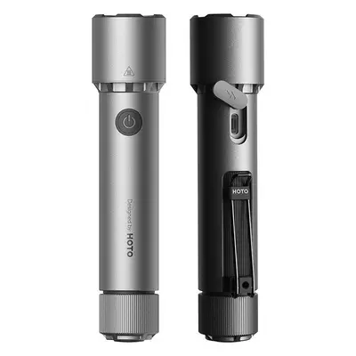 HOTO QWSDT005 tactical flashlight, 2300lm, IP68, 3100mAh, USB-C