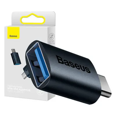 Baseus Ingenuity adaptér USB-C na USB-A OTG (modrý)