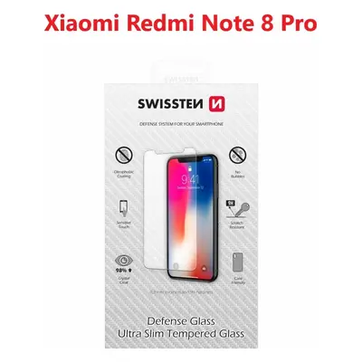 OCHRANNÉ TEMPEROVANÉ SKLO SWISSTEN PRO XIAOMI REDMI NOTE 8 PRO RE 2,5D