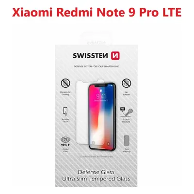 OCHRANNÉ TEMPEROVANÉ SKLO SWISSTEN PRO XIAOMI REDMI NOTE 9 PRO/9 PRO MAX/9S RE 2,5D