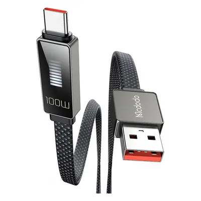 Kabel Mcdodo CA-4980 USB na USB-C s displejem 1,2 m (černý)