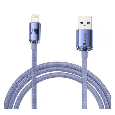 BASEUS CRYSTAL SHINE LIGHTNING CABLE 200CM PURPLE