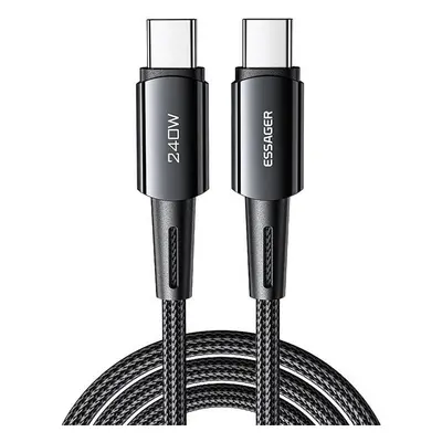 Kabel USB-C na USB-C 240W Essager 1m (šedý)