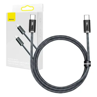 Kabel USB-C na USB-C Baseus řady Dynamic, 100 W, 1 m (šedý)