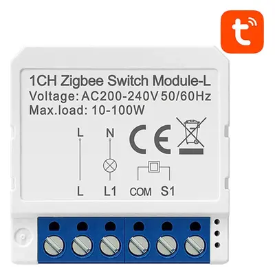 Chytrý spínací modul ZigBee Avatto LZWSM16-W1 Bez neutrálu TUYA