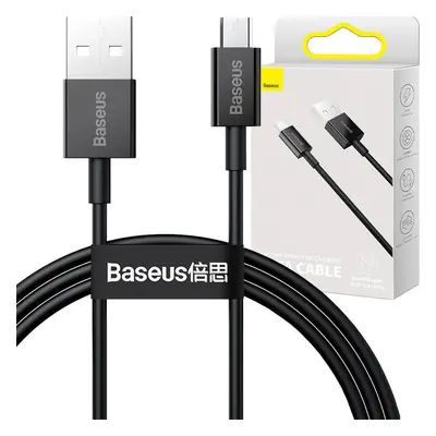 Kabel Baseus Superior Series USB na micro USB, 2A, 1m (černý)