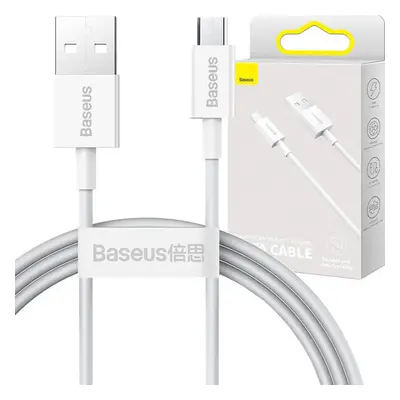 Kabel Baseus Superior Series USB na micro USB, 2A, 1m (bílý)