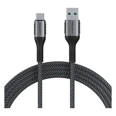 Kabel USB-A na USB-C Lention 6A, 1 m (černý)