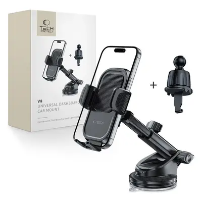 TECH-PROTECT V8 UNIVERSAL DASHBOARD & VENT CAR MOUNT BLACK