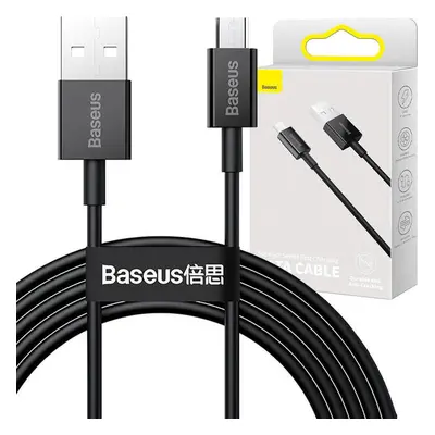 Kabel Baseus Superior Series USB na micro USB, 2A, 2 m (černý)